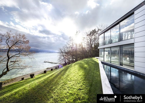 Luxueuse villa à vendre en Suisse sur les bords du Lac Léman